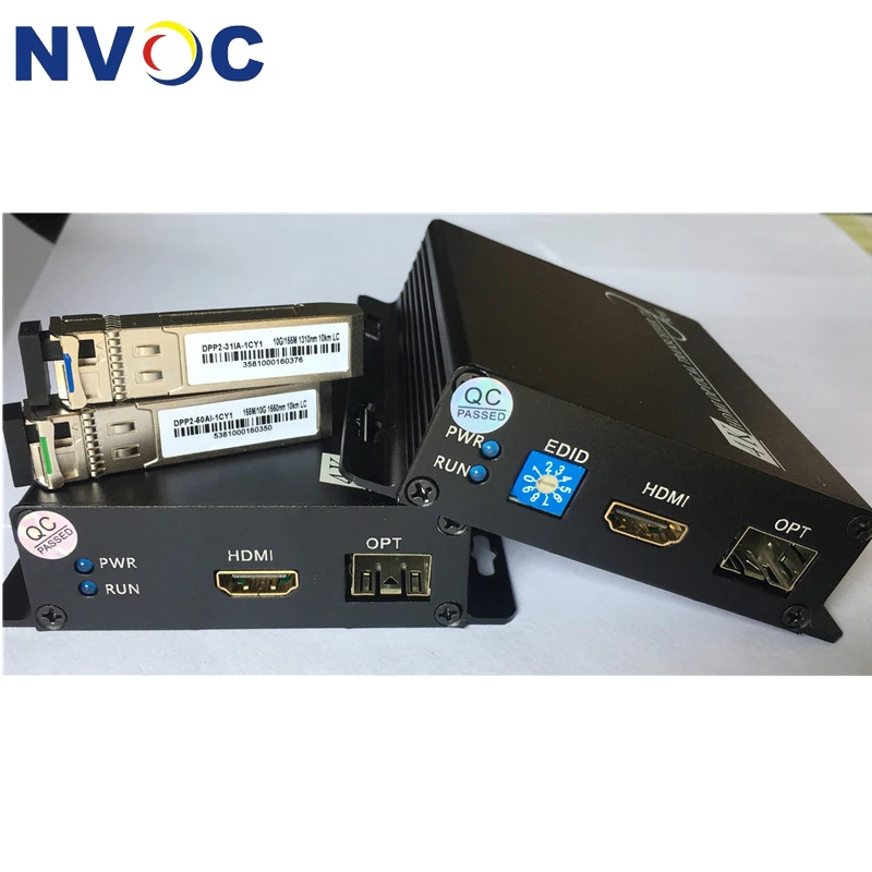 Несжатый 4K HDMI волоконно-оптический приемопередатчик + 1ch двунаправленный RS232 с 10G