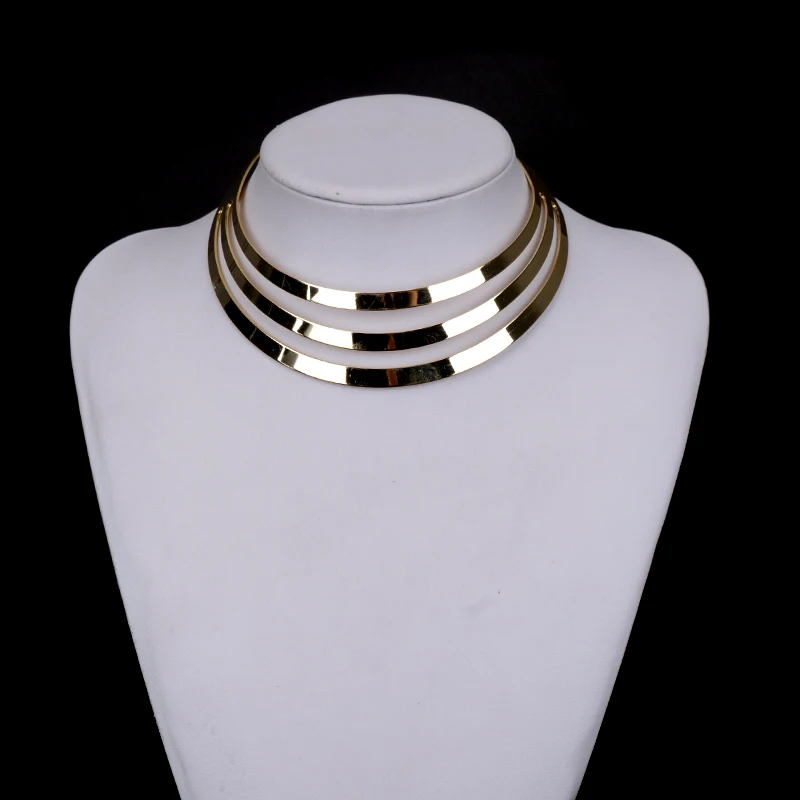 Ojshang 2017 New Fashion AB Crystal Choker Necklace For Women Round bib Collar Gold Necklaces Maxi Jewelry Accessories | Украшения и