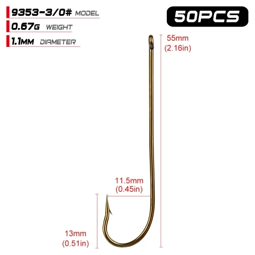 size3-0 50 шт./лот рыболовный крючок для морской ловли карпа 1#-12# Высокоуглеродистая сталь рыболовный крючок высокопрочный 1/0#-6/0# Anzol Pesca джиг Крючки снасти - Цвет: size3-0