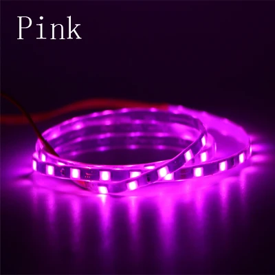 Ультра яркий 5 мм ширина 5630 5730 SMD гибкая светодиодная лента светильник 60led/m DC12V IP67 трубка водонепроницаемая лента лампа струнный светильник белый - Испускаемый цвет: Pink