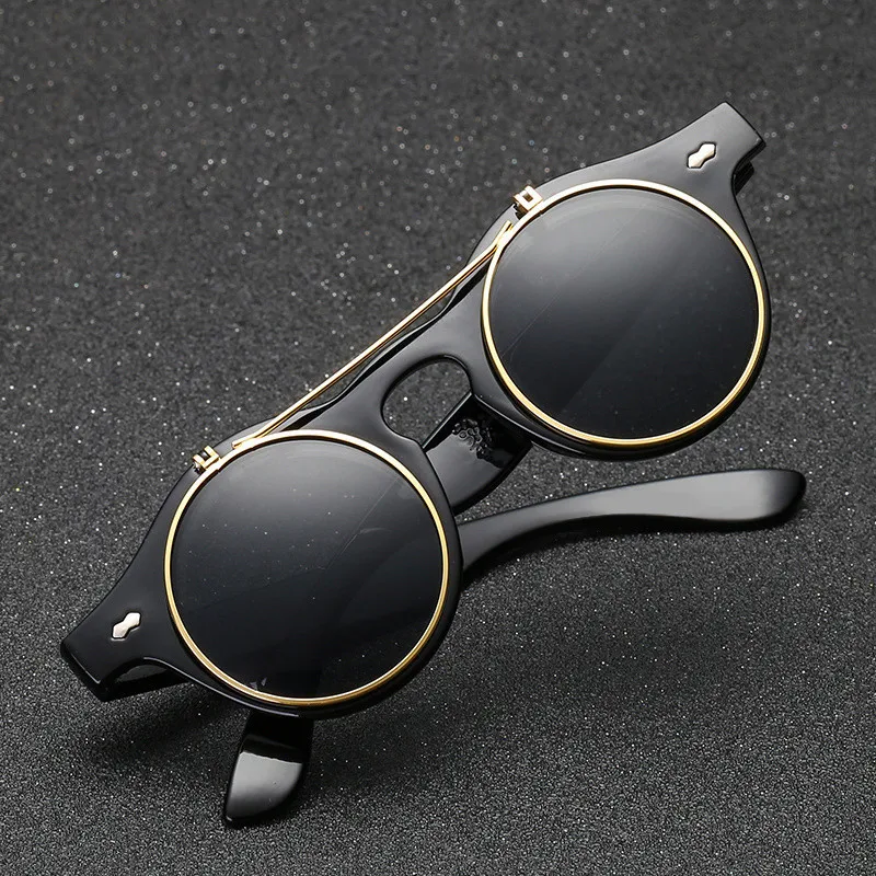 Мужские солнцезащитные очки в стиле стимпанк Plinth Ретро стиль роскошная