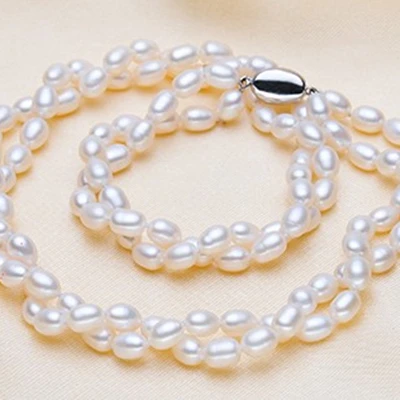 Женское Подарочное ожерелье из натурального пресноводного жемчуга|pearl necklace|silver