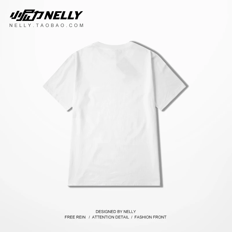 NELLY 2019 Лето Гоку принт Dragon Ball с коротким рукавом футболка хип хоп простая Mois
