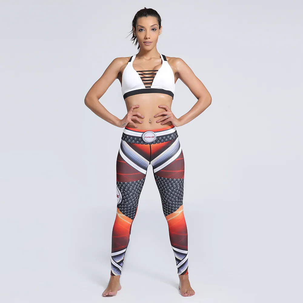 Женский фарс форма для фитнеса быстросохнущие леггинсы упражнений с высокой