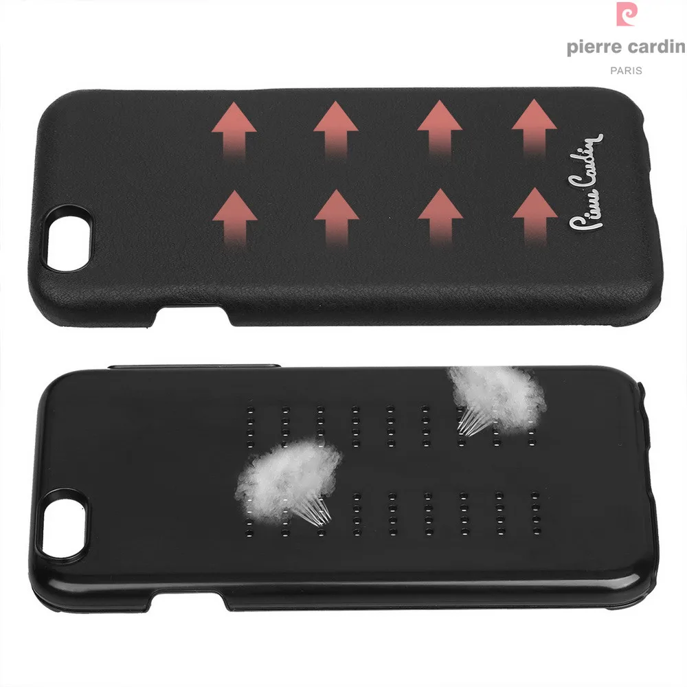 Чехол для телефона Pierre Cardin из натуральной кожи для iPhone 6 6s Plus 5,5 Роскошный металлический чехол с логотипом для iPhone 6 6s 4,7