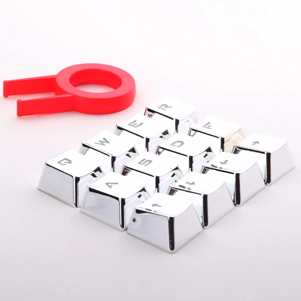 Клавиатура Механическая с серебристым металлическим покрытием Игровая