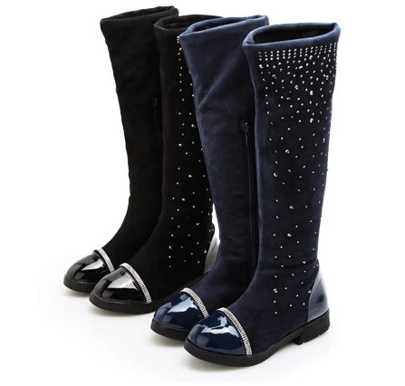 Детская обувь Ботинки для девочек Модная из искусственной кожи с заклепками