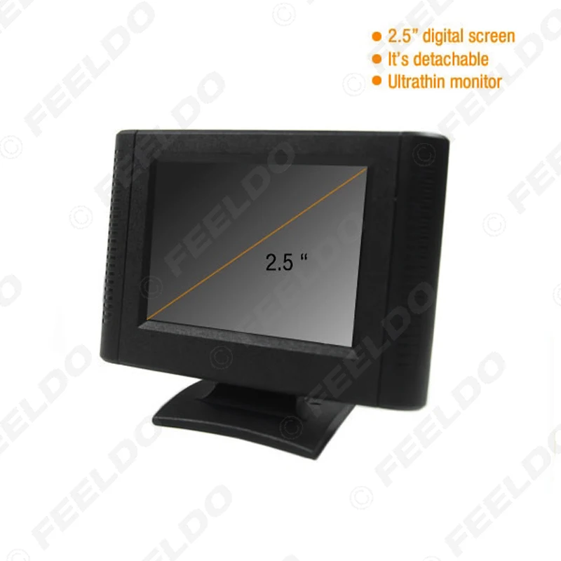 Цифровой 2 5 дюймовый съемный жк монитор TFT с разъемом RCA для DVD камеры заднего вида