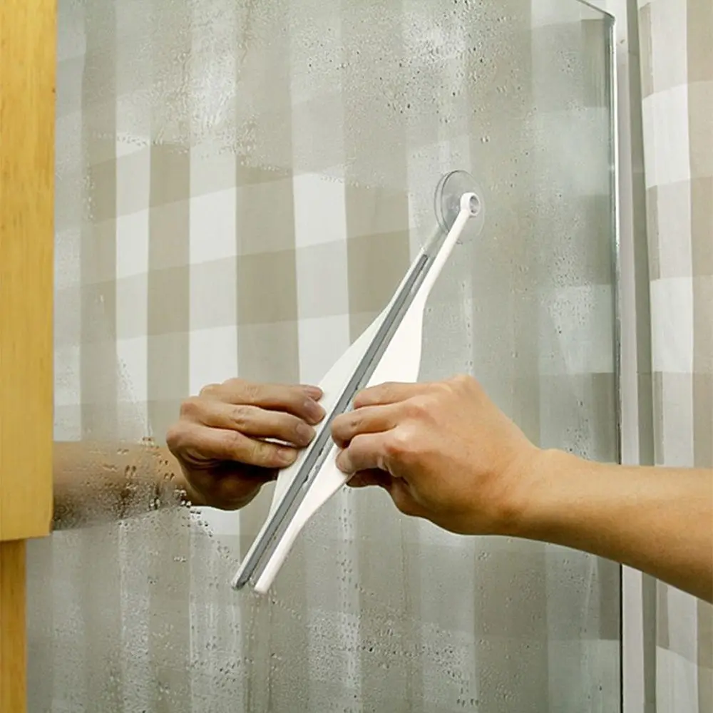 1pc Glass Window Mirror Brush Flat Defog Cleaner Creative Plastic Silicone Bathroom Cleaning Home Squeegee Wiper | Дом и сад