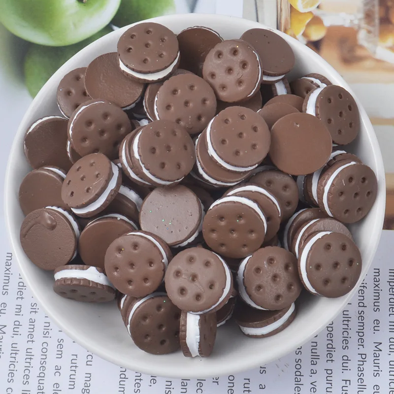 20 шт./лот мультфильм Мини Моделирование сэндвич модель печенья маленькая статуя