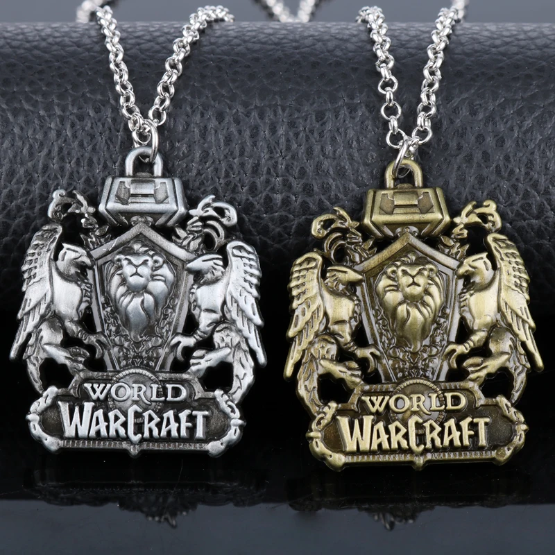 Модные аксессуары анимационные игры World Of War Craft очарование кулон ожерелье для