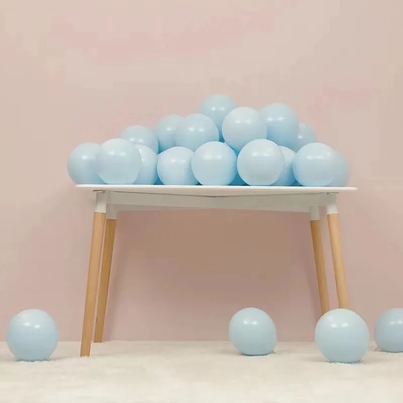 9 шт 10 дюймов мгновенной проявки Macaroon серии цветные латексные шары флаги надувные
