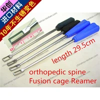 medical orthopedic instrument spinal open circuit gouge square chisel angled osteotome fusion cage peek scraper reamer tool ao