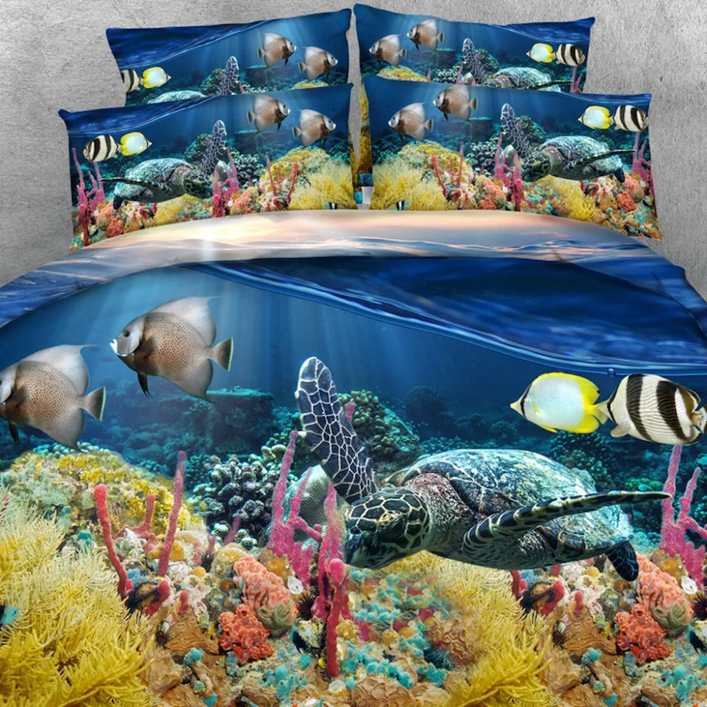 4 шт./комплект постельное белье для мальчиков с черепашками|children bed covers|bed coverchildren
