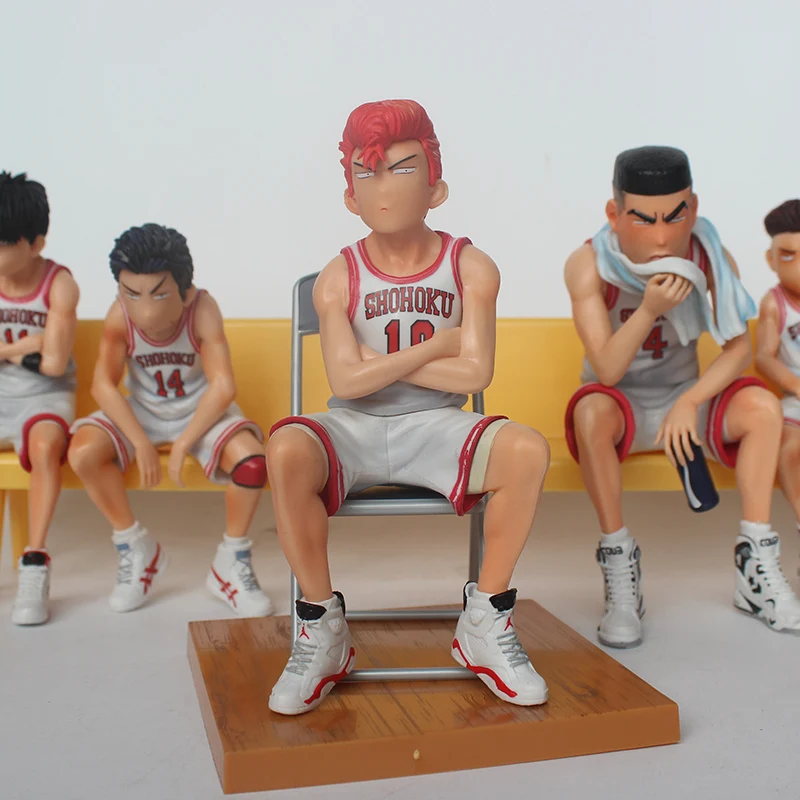 Аниме Slam Dunk Shohoku белая ПВХ фигурка Miyagi Akagi Rukawa Mitsui Hanamichi Sakuragi GK игрушка для