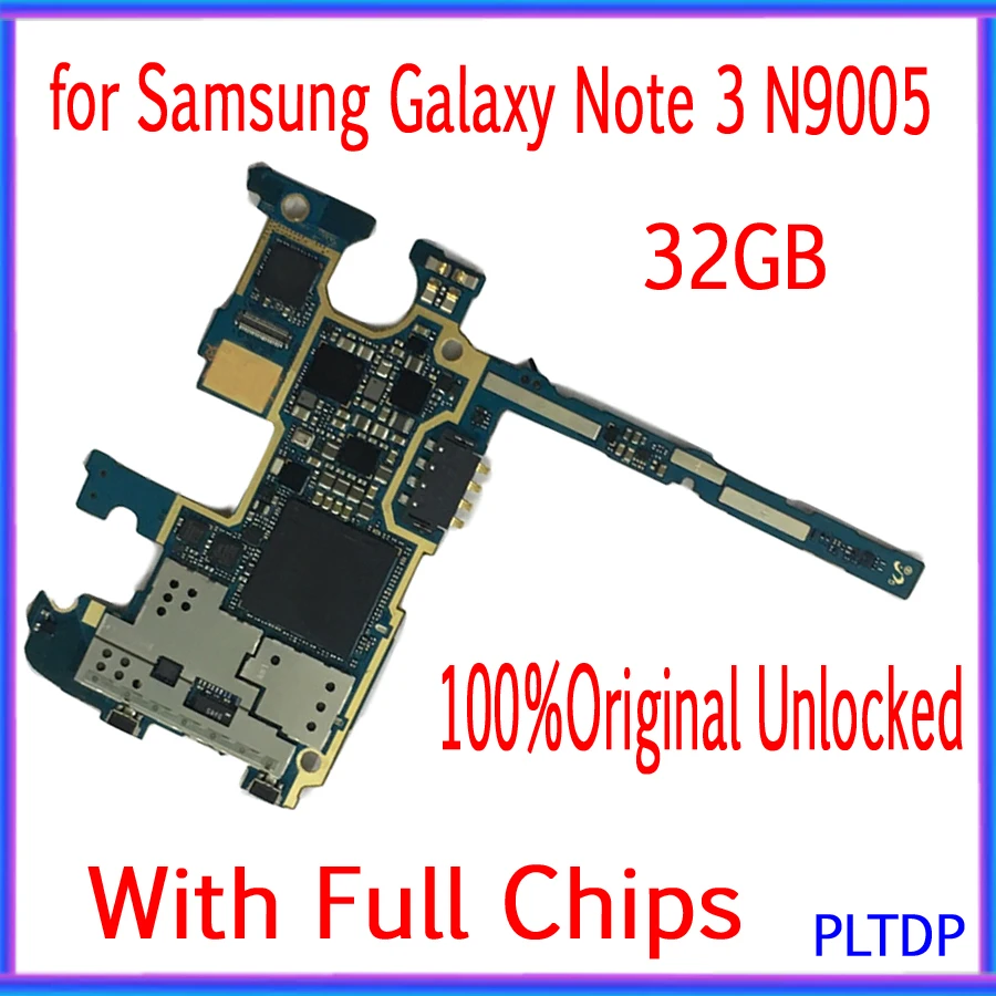 100% оригинальная разблокированная материнская плата для Samsung Galaxy Note 3 N9005 32 ГБ
