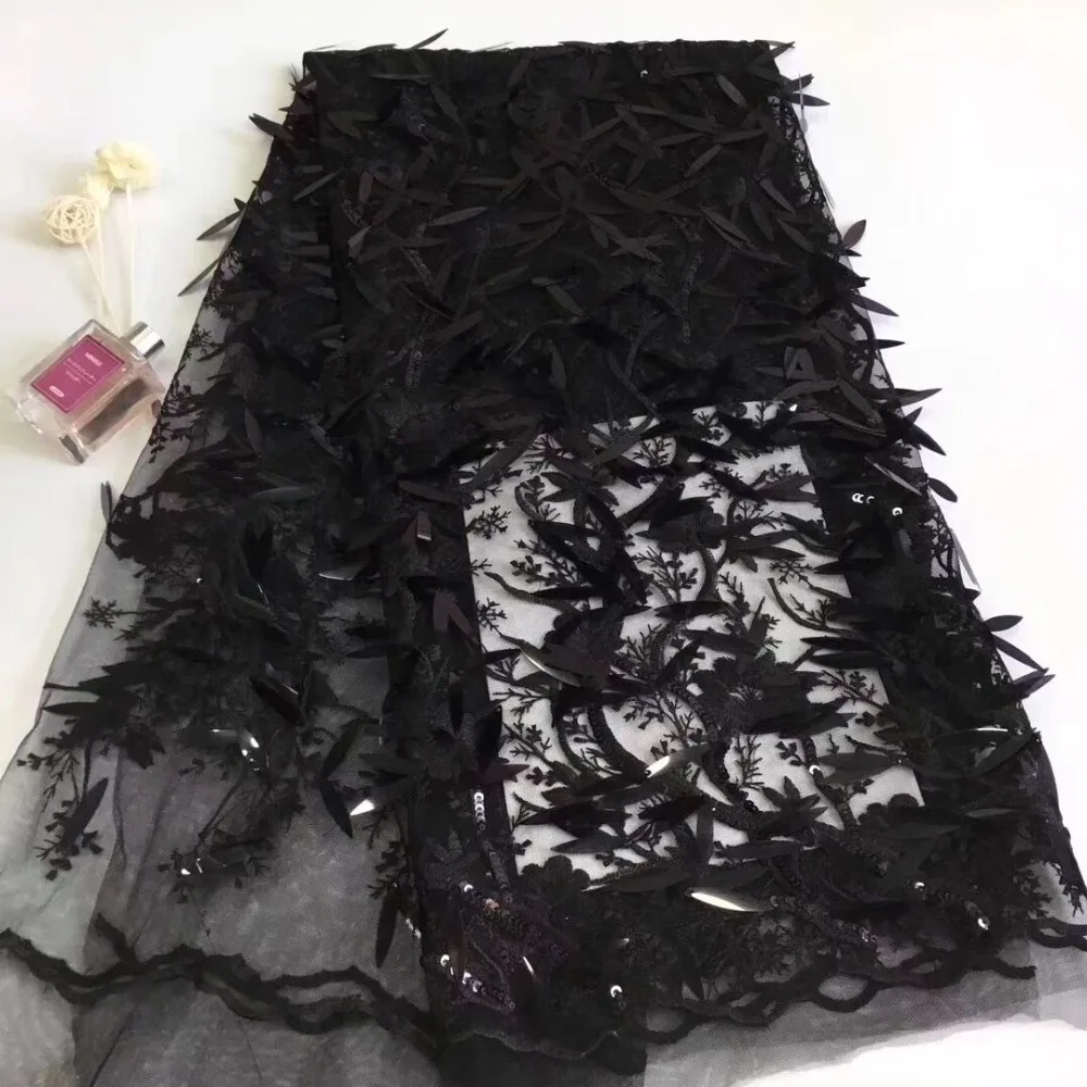 2019 Топ продажа модная швейцарская кружевная ткань с 3D блестками Супер Изысканная