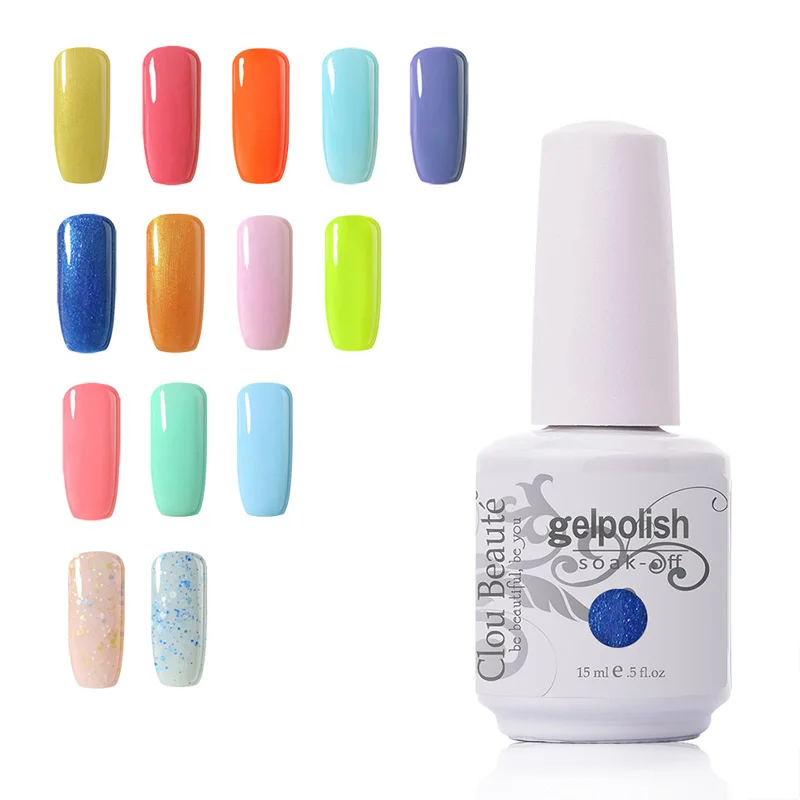 Гель лак для ногтей Clou Beaute 220 Цветов 15 мл|led nail gel polish|nail polishgel polish |