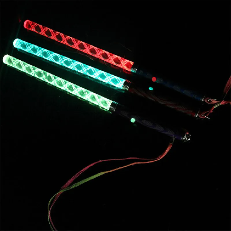 60 шт./лот цветные светодиодные светящиеся палочки для вспышки волнистые стержни