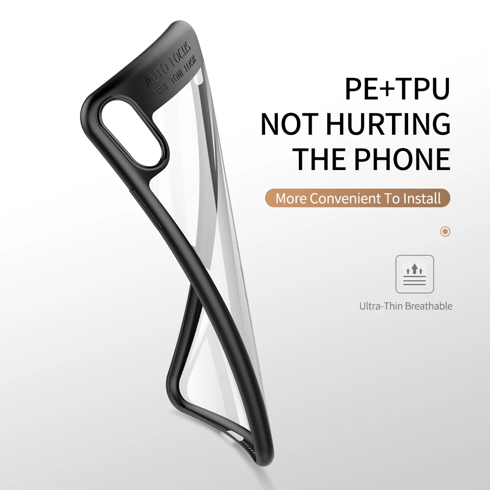 Тонкий роскошный чехол YKZ для iPhone XS X 8 7 6 5 SE Plus Ультратонкий из поликарбоната и ТПУ