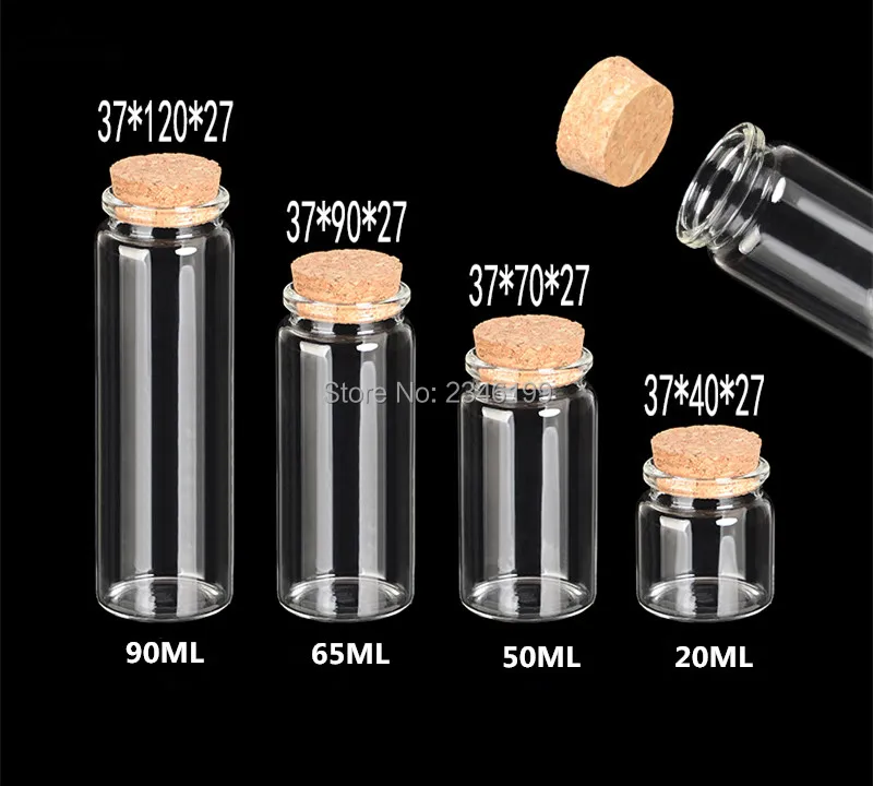 Пробирка из прозрачного стекла диаметром 37 мм с пробкой 30 шт.|empty packages|bottle tubetube empty