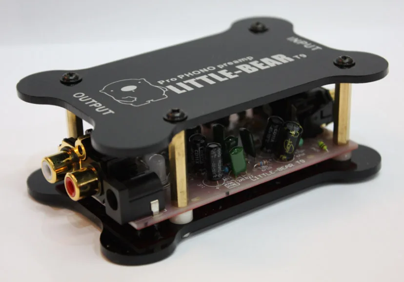 Мини phono усилитель музыкальный зал маленький Bear T9 Phono поворотный RIAA мм Preamp Hi-Fi мини