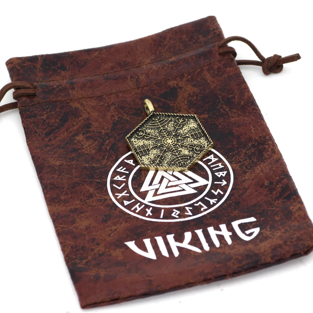 Руля Аве амулет норвежский викинг символ Одина кулон ожерелье с valknut rune