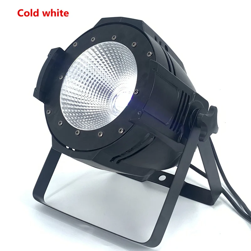 Cold white Алюминиевый сплав светодиодный par 200 Вт COB RGBW 4в1/RGB 3в1/теплый белый холодный белый светодиодный Par Can Par64 Светодиодный точечный светильник световая установка диджея DMX контроллер - Цвет: Cold white