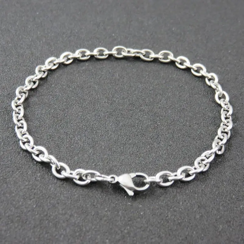 Бренд UOKB03 женский браслет-цепочка из нержавеющей стали с любовным сердцем