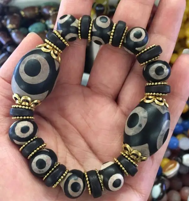Сертифицированные 100% натуральные бусины дзи браслеты класс А|bracelet beads|dzi beads