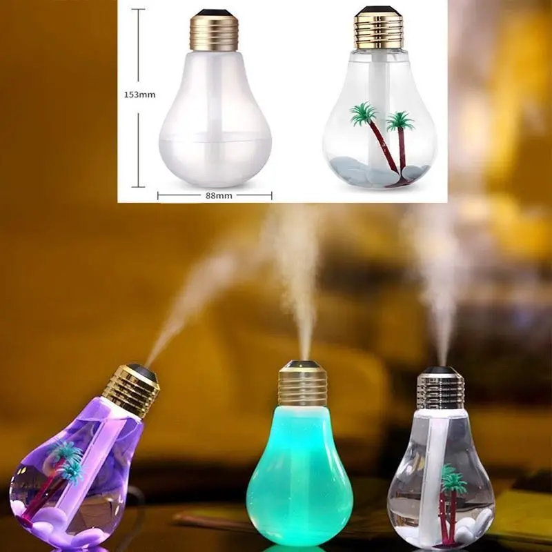 Портативный Новый USB LED мини-лампочки увлажнитель воздуха очиститель