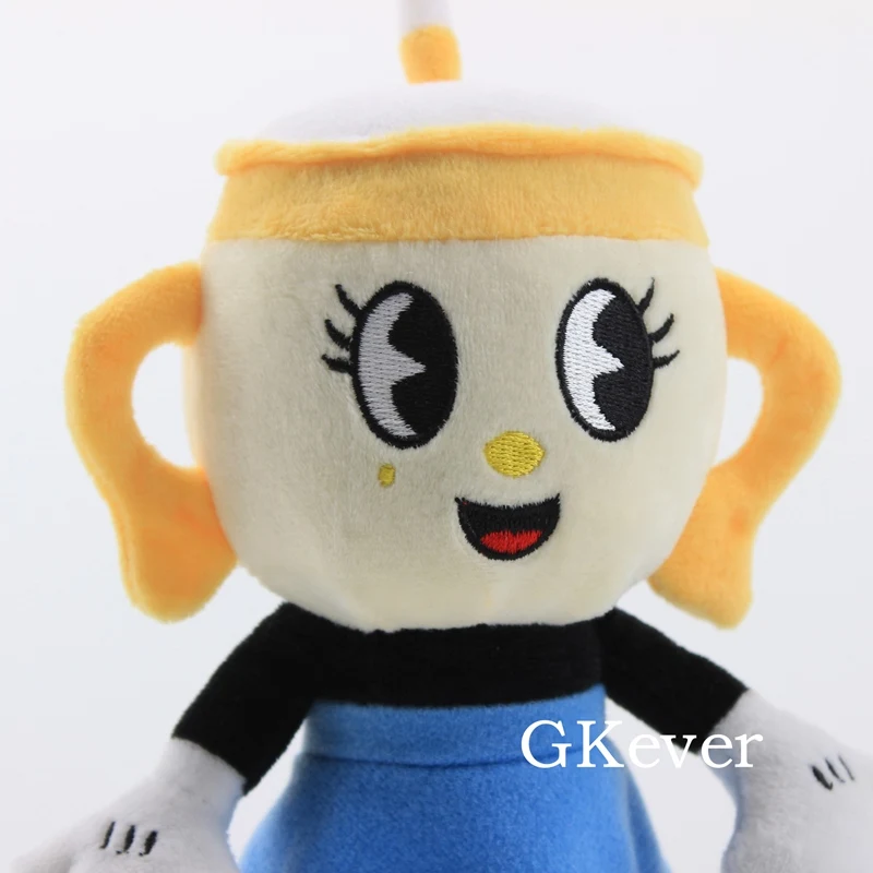 13 видов стилей игра Cuphead плюшевый Mugman Devil Ms. Chalice King Dice призрак Русалка Кала Мария Плюшевые игрушки Мягкая кукла детский подарок 25 см - Цвет: Chalice