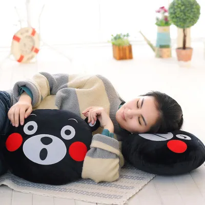 Новый известный талисман KUMAMON плюшевый мишка круглая подушка подарок для ребенка