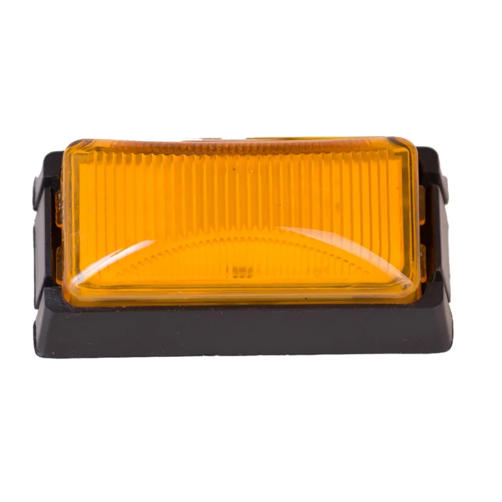 2Pcs 12V Car Styling 3 LED Side Markers for Trucks Buses Amber Red Trailer Lights For Ford Focus Ladan H4 Turn Signal Lamp | Автомобили и