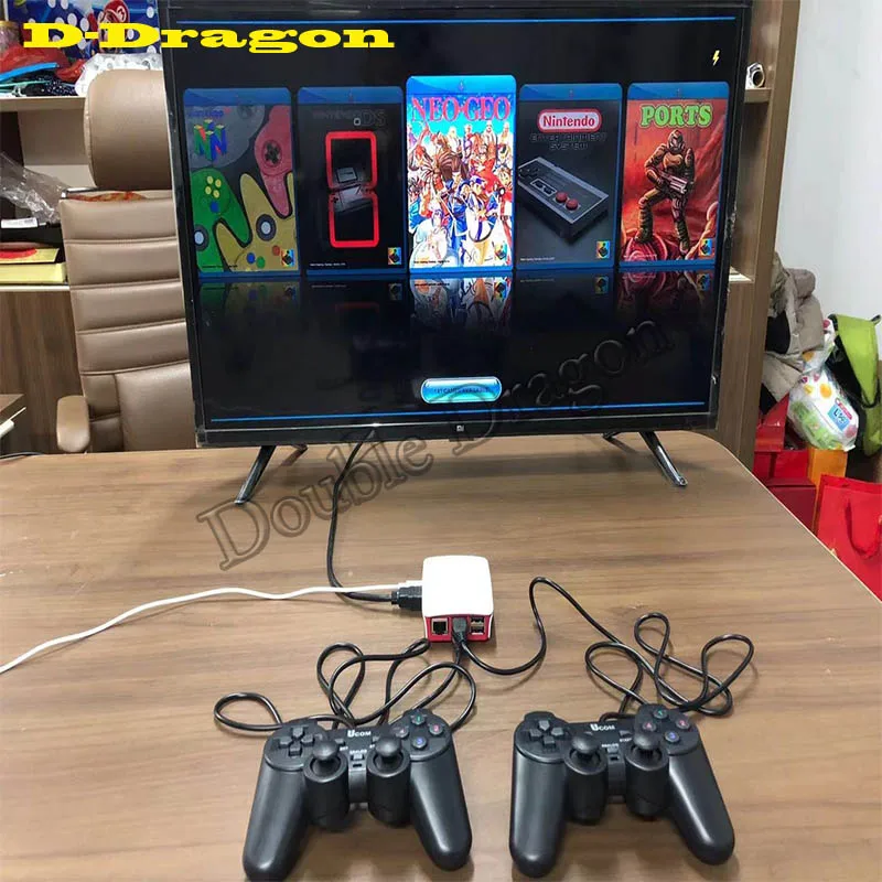 5 шт. 16000 в 1 классическая ТВ игровая коробка с двойным USB проводной геймпад аркадная игра для Rasperry Pi