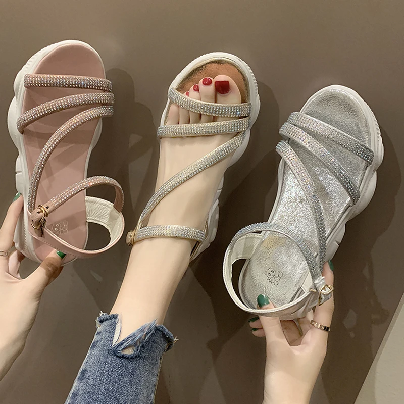 HEE GRAND/сандалии Повседневная обувь женские босоножки на платформе Летняя