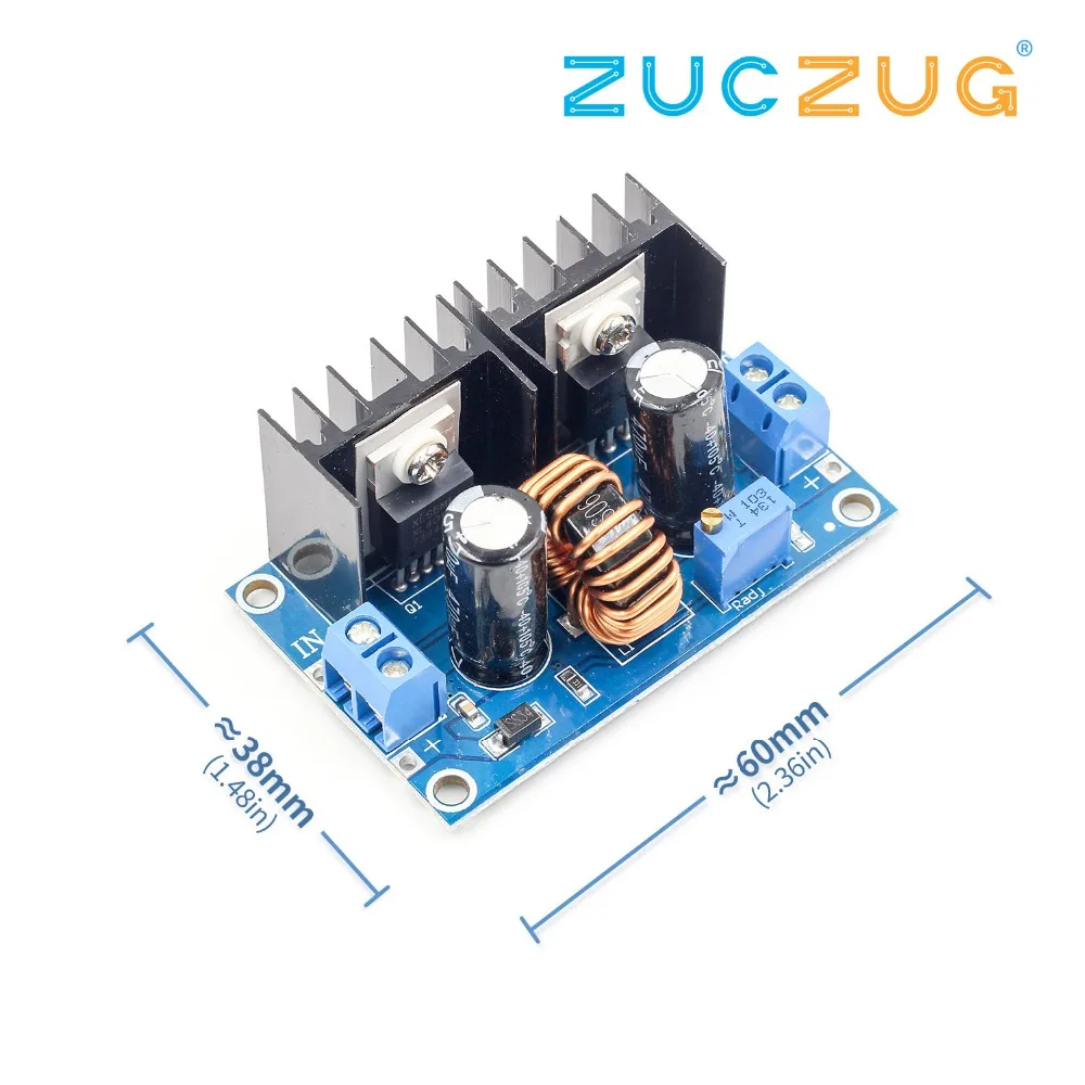 Понижающий модуль питания DC4 40v к DC1.25 36v 8A 200w Регулируемый XL4016E1 DC регулятор