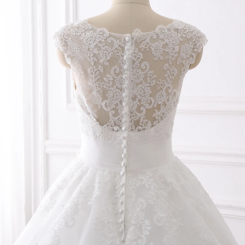 Miaoduo 2021 бальное платье свадебное с жемчугом кружевные аппликации Robe De Mariage