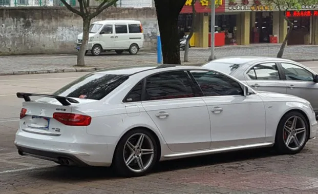 Для Audi A3 A4 A5 A6 S5 S4 S3 TT R8 СПОЙЛЕР КРЫЛО ST стиль ABS пластик Неокрашенный задний крыло