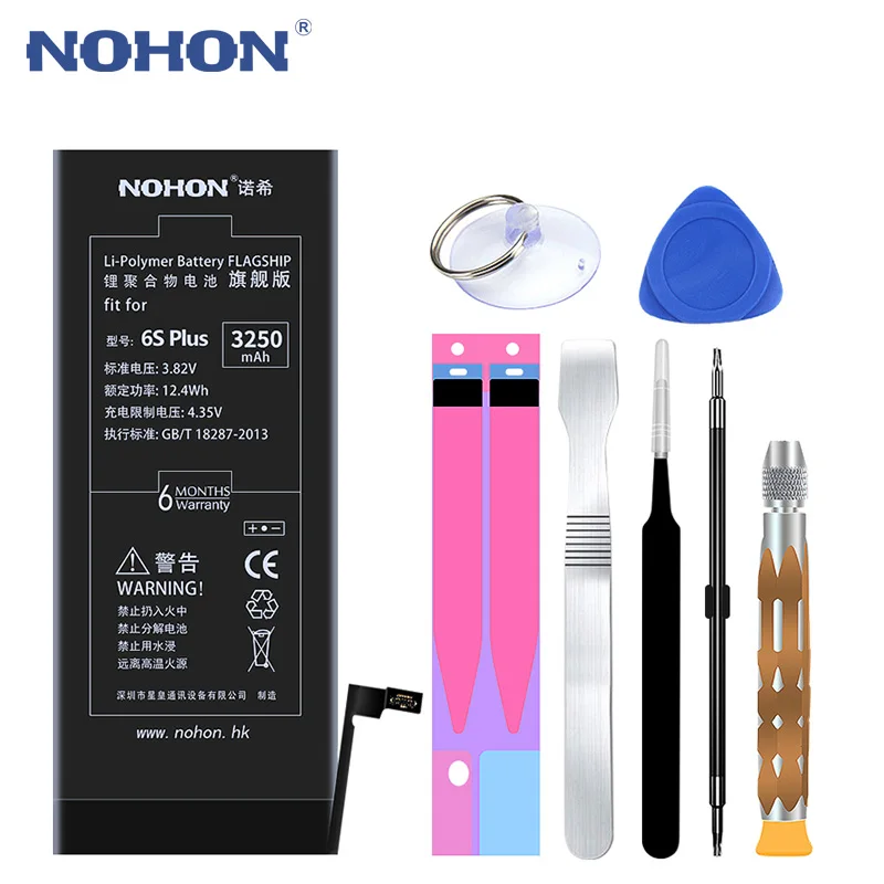 Оригинальный аккумулятор NOHON для iPhone 6S Plus 6splus литий-ионные сменные батареи 3250 мАч