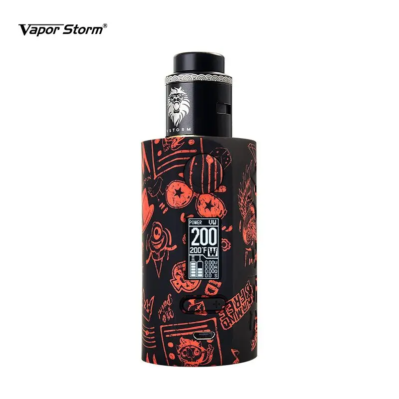 Vape on Black-RDA Vapor Storm Storm230 Bypass 200 Вт VW TCR Mod контроль температуры Лев RDA Hawk Танк Коробка мод Vape электронная сигарета Мода - Цвет: Vape on Black-RDA