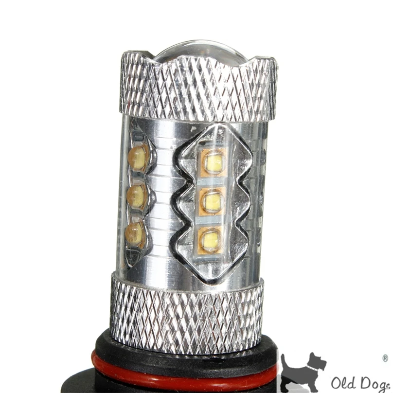 2 Pcs 9006 HB4 fog light 80W Cree chip LED Fog Lamp headlight Bulb Auto lights 12V 6000K xenon White car styling DRL free ship | Автомобили