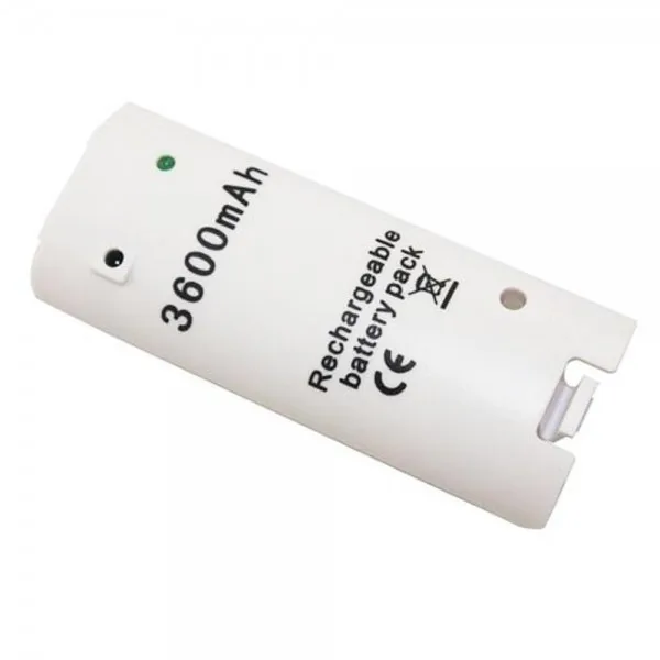 Белый 3600mAH перезаряжаемый зарядный кабель для Nintendo Wii Пульт дистанционного