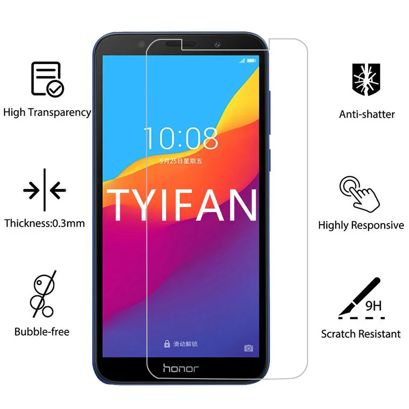 2 шт. ультратонкая пленка из закаленного стекла для huawei y5 y6 y7 prime y9 защитное стекло защитная пленка для экрана на y, 5, 6, 7, 9, 5y 6y 7y 9y безопасности tremp с уровнем твердости 9 h