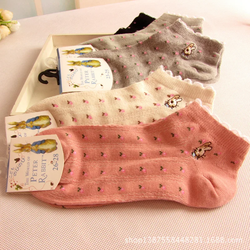 10 Пар/лот Новой весны и лета женщин носки Питер вышивка небольшой Suihua женские