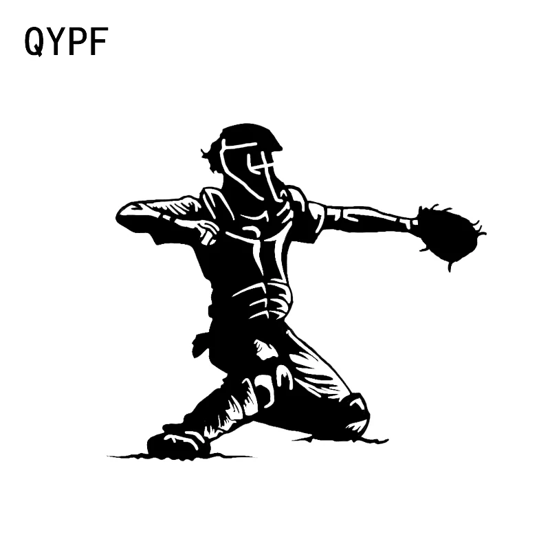 Интересные мультяшные бейсбольные автомобильные наклейки QYPF 13 5*12 см силуэты