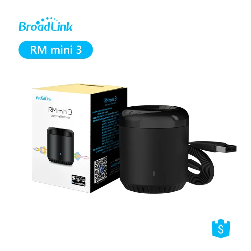 Универсальный пульт дистанционного управления BroadLink RM mini 3 Wi Fi инфракрасный