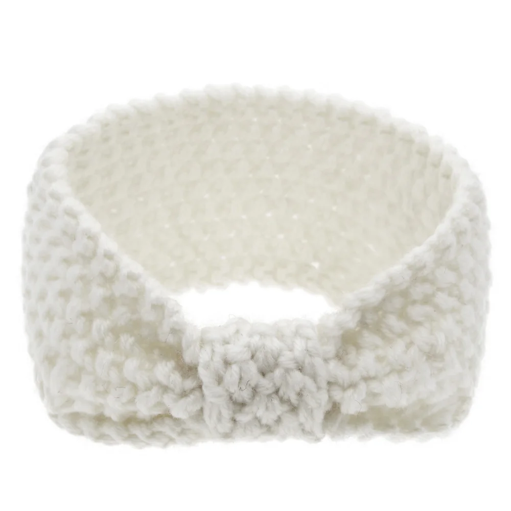 1 шт. новинка вязаный Вязаный топ с узлом эластичная повязка на голову для девочек