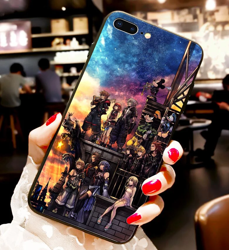 Kingdom hearts цветной Мягкий Силиконовый Футляр для телефона Fundas для iPhone 6 6Plus 7 7Plus 8 8Plus X XS Max