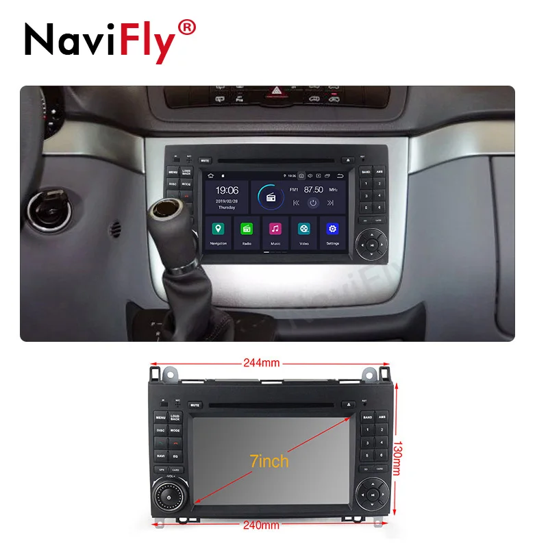 Android 9 0 IPS DSP автомобильный dvd Радио Аудио мультимедийный плеер для Mercedes Benz B200 A B Class